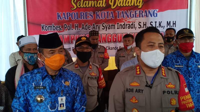 Kampung Tangguh Nusantara di Jayanti Ditinjau Kapolresta Tangerang