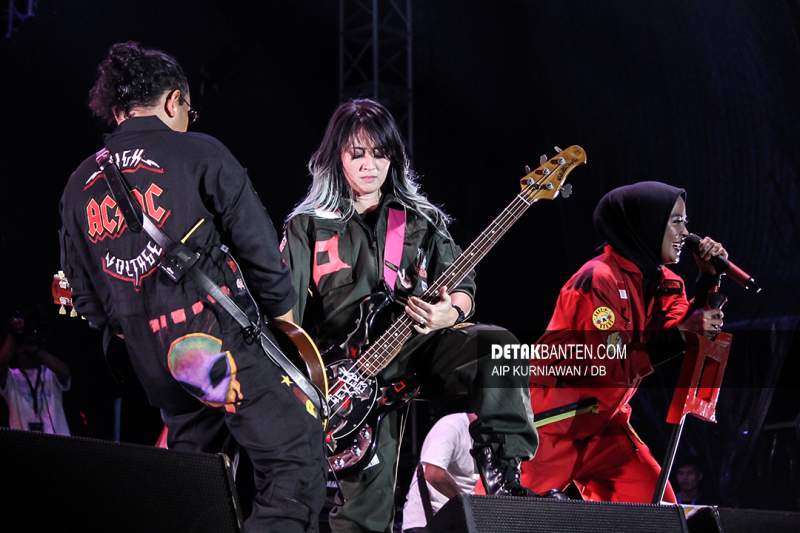 Kotak di panggung Festival Formula E Jakarta. (Aip/detak)