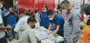 BNNK Lakukan Tes Urine Supir di Tanjungbalai, Jelang Nataru