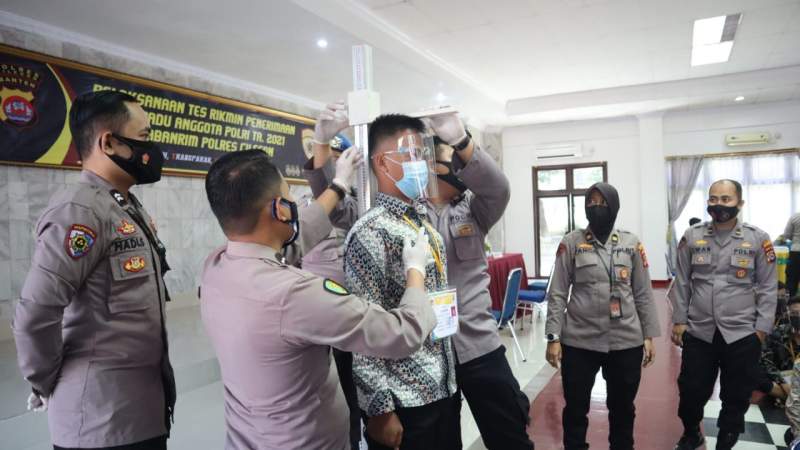 Polres Cilegon Gelar  Tes Rikmin Penerimaan Polri TA. 2021