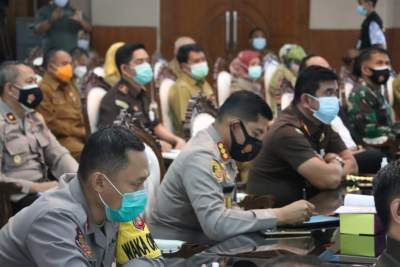 Bahas PPKM, Kapolresta Tangerang, Ikuti Rapat dengan Gubernur Banten