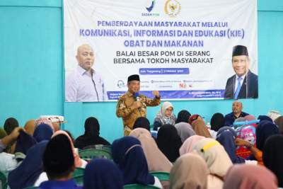 Sosialisasi di Marga Mulya Mauk, Muhammad Rizal DPR RI Bersama BPOM Serang Ajak Masyarakat Jadi Konsumen Cerdas