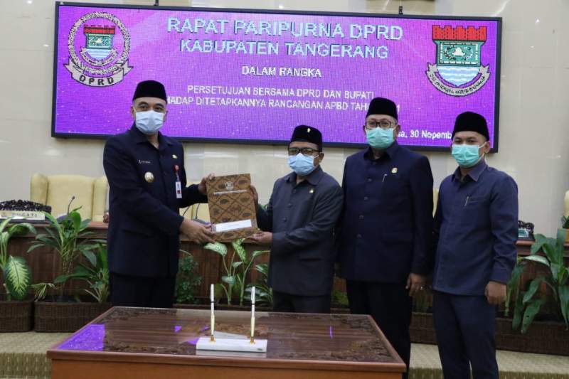 Tok, DPRD dan Bupati Tangerang Sepakati APBD Tahun 2021 Sebesar Rp 5, 2 Triliun