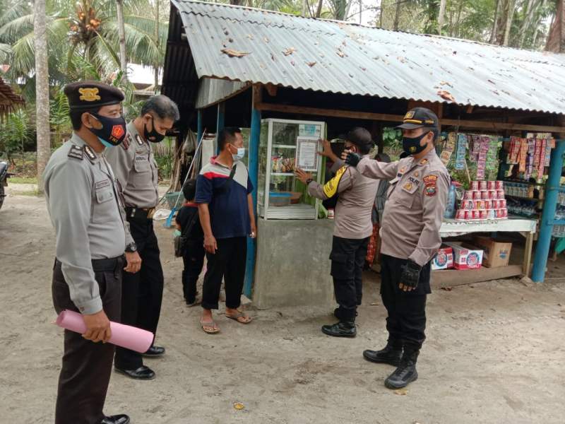 Kapolsek Bangun Purba Razia Prokes Covid-19 di Lokasi Wisata