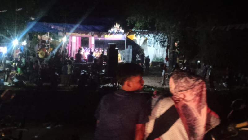 Abaikan PSBB, Hiburan Jaipongan di Resepsi Kawinan Kresek Tidak Dihentikan