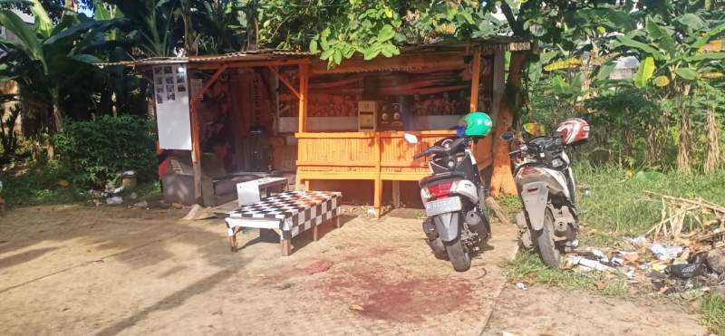  Lokasi tempat remaja tanggung dibacok OTK di gardu PP kawasan Rengas.