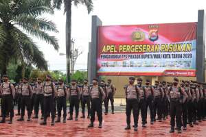 Pilkada Serentak, Polda Banten Gelar Apel Pergeseran Pasukan