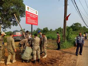 Tak Berizin, Galian Tanah di Bantar Panjang Ditutup Satpol PP
