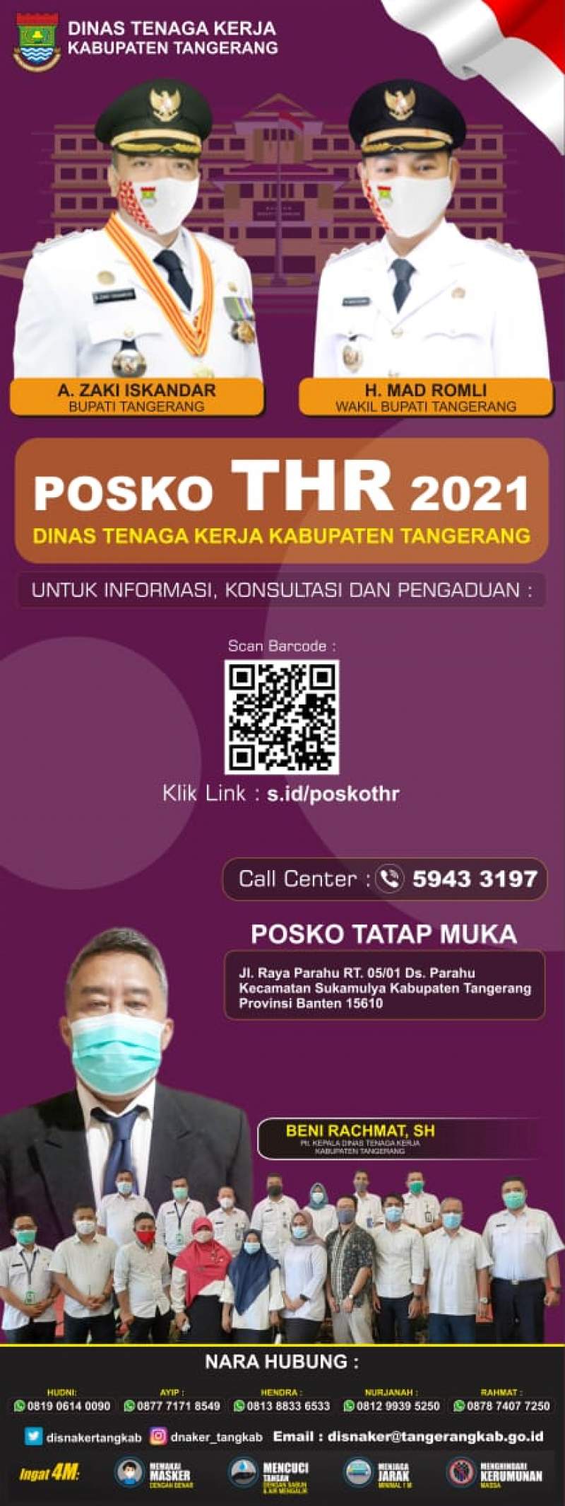 Pemkab Tangerang Buka Pengaduan THR