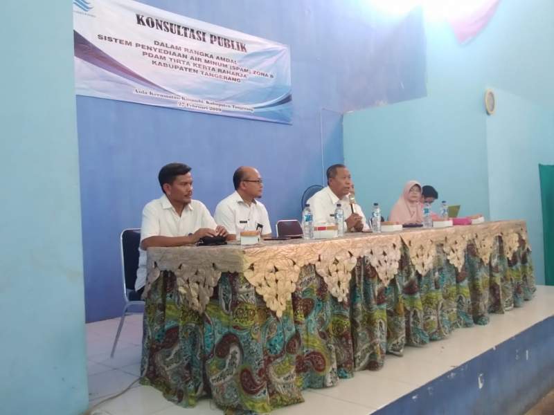 PDAM TKR Gelar Konsultasi Publik SPAM Zona B di Tiga Kecamatan Kosambi