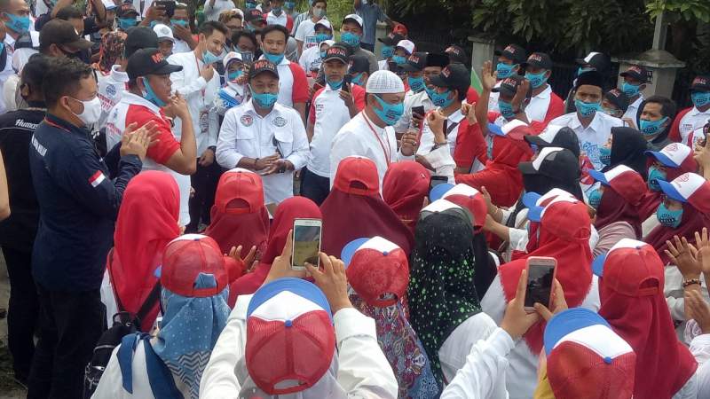 Diiringi Sholawat, Pasangan MULIA Daftar ke KPU