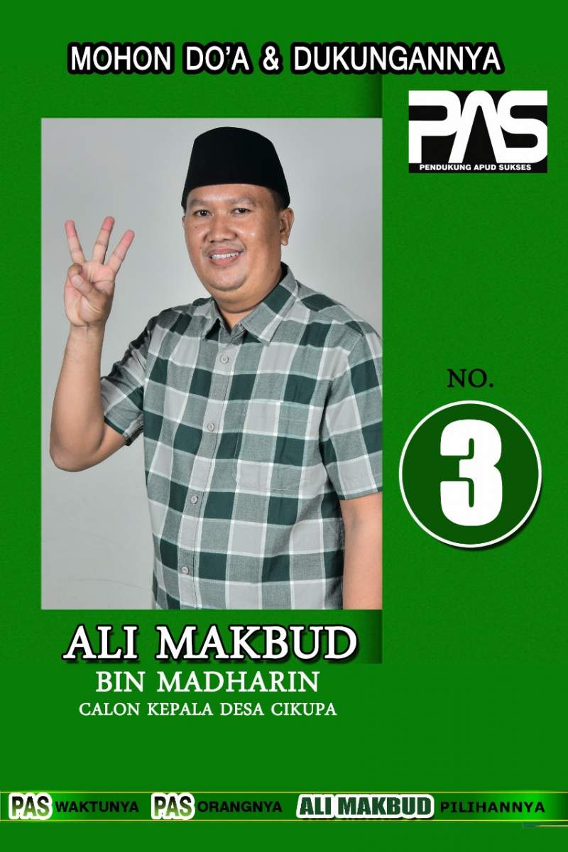 Ali Makbud  Siap Mengabdi Bagi Warga Desa  Cikupa
