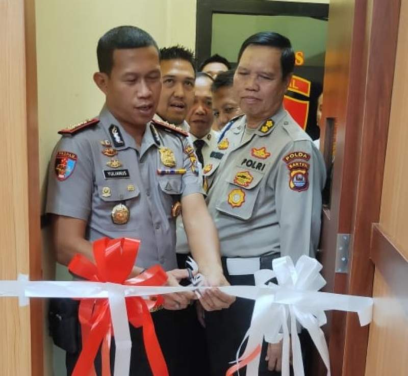 Kabid Propam Polda Banten Launching Ruang Pelayanan Urlitpers Subbidpaminal Bidpropam Polda Banten