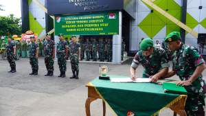 Dandim 0510/Tigaraksa Pimpin Sertijab  Danramil Serta Perwira