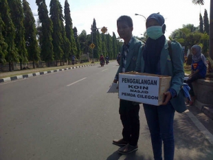 Mahasiswa Galang Dana Bangun Masjid Pemkot Cilegon