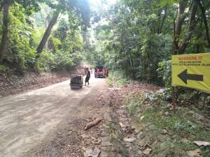 Jelang Liburan Natal dan Tahun Baru, Wisata Alam Puncak Gunung Pinang Benahi Jalan