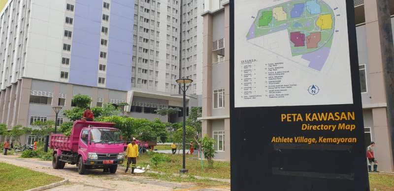 Rumah Sakit Darurat Covid-19 (RSDC) Wisma Atlet Kemayoran di Jakarta.