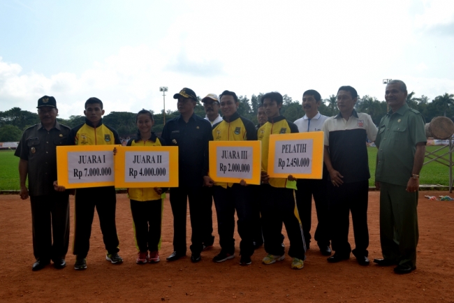 Bonus Porprov IV Mulai Dibagikan Pemkot Cilegon