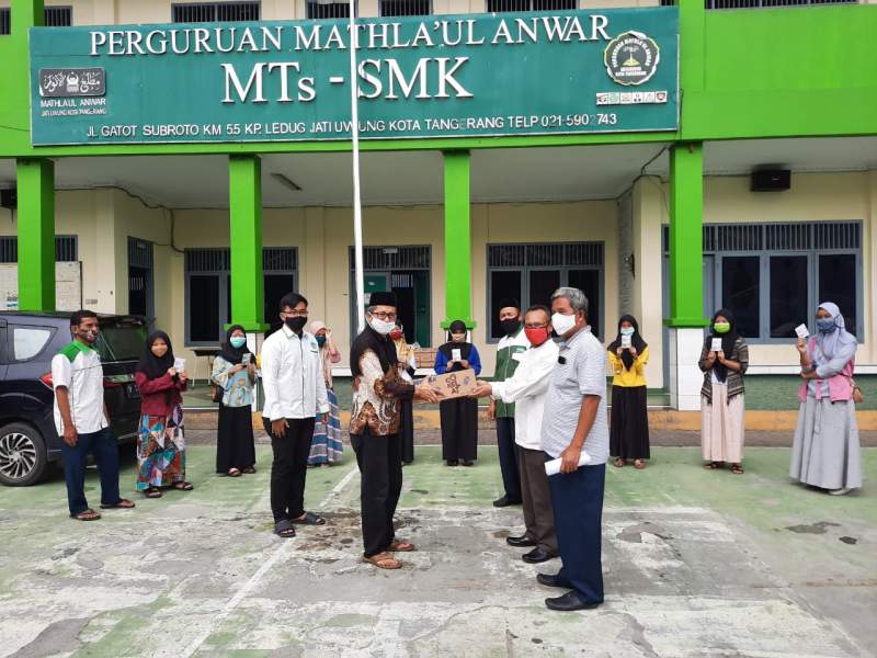 Silaturahmi Idul Fitri, Ketum GEMA-MA Salurkan Bantuan Kementrian BUMN.