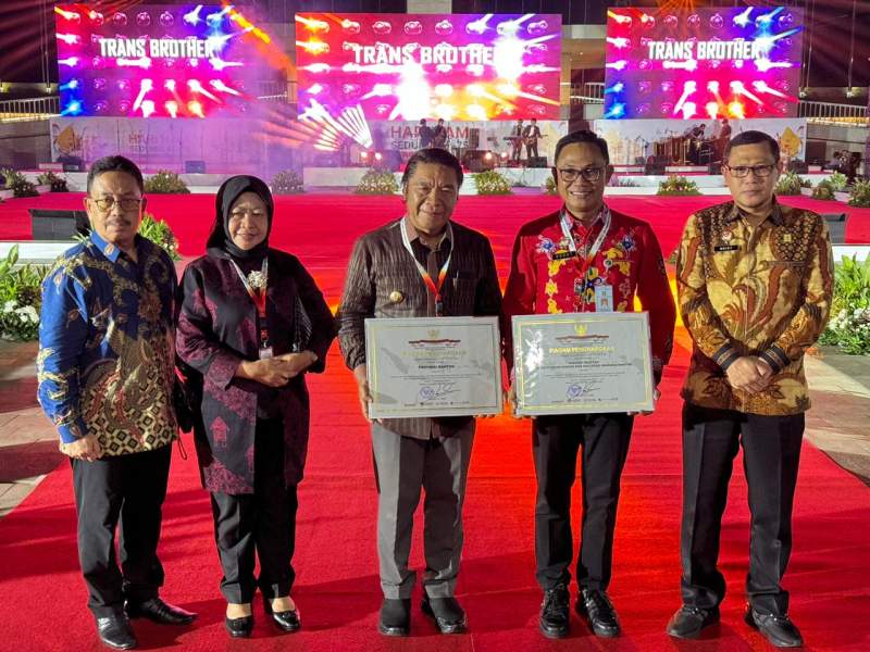 Kanwil Kemenkumham Banten dan Pemerintah Provinsi Banten Raih Prestasi di Peringatan Hari HAM ke-75