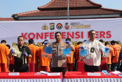 Beraksi di 400 TKP, 28 Pelaku Curanmor Diamankan Polres Metro Tangerang Kota
