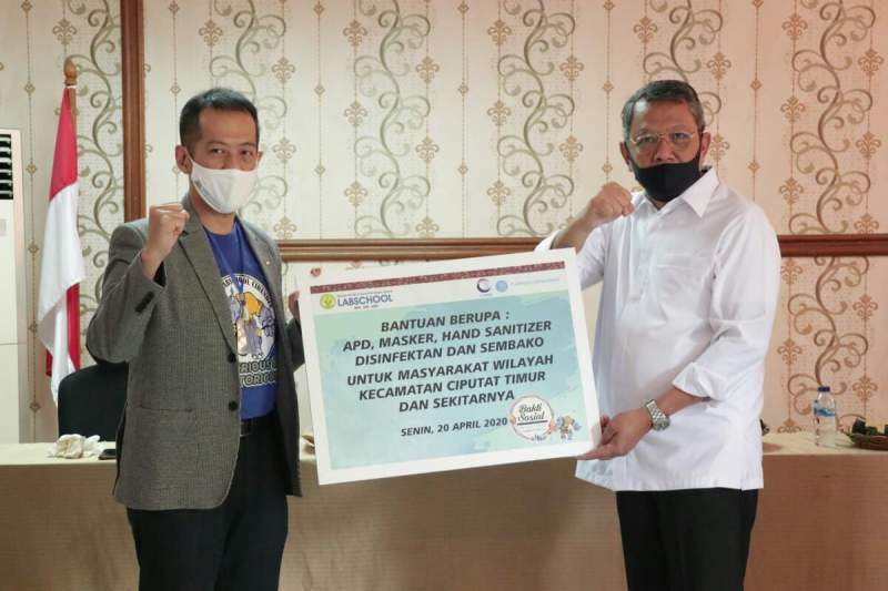 Pemkot Terima Bantuan dari Yayasan Edukasi Labschool